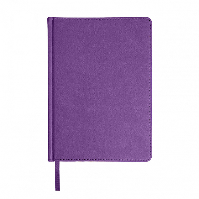 Ежедневник недатированный Bliss, А5,  фиолетовый, белый блок, без обреза с логотипом в Нефтекамске заказать по выгодной цене в кибермаркете AvroraStore