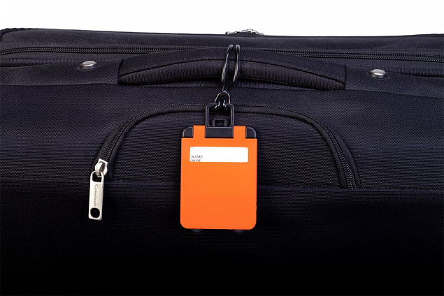 Бирка для багажа Trolley, оранжевая с логотипом в Нефтекамске заказать по выгодной цене в кибермаркете AvroraStore