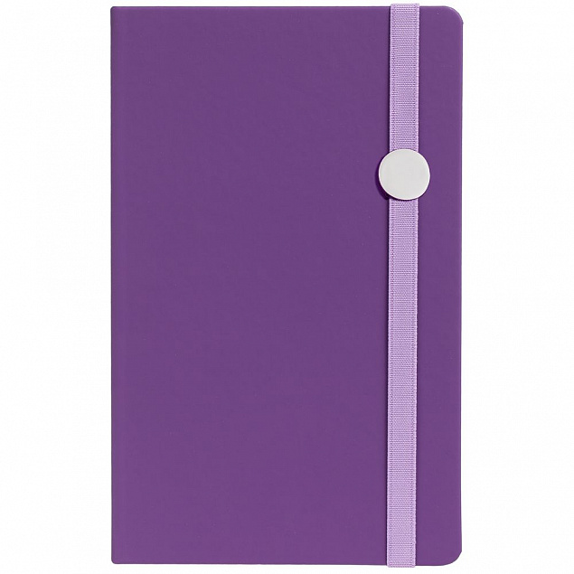 Блокнот Shall Round, фиолетовый с логотипом в Нефтекамске заказать по выгодной цене в кибермаркете AvroraStore