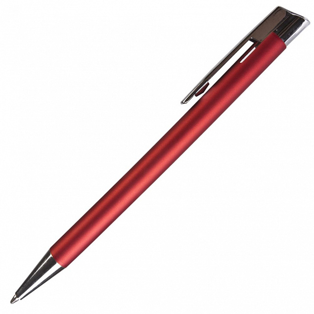 Ручка шариковая Stork, красная с логотипом в Нефтекамске заказать по выгодной цене в кибермаркете AvroraStore