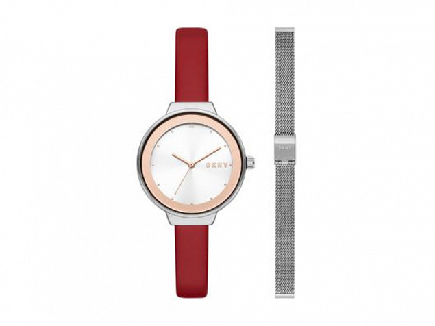 Часы наручные со сменным браслетом, женские. DKNY с логотипом в Нефтекамске заказать по выгодной цене в кибермаркете AvroraStore