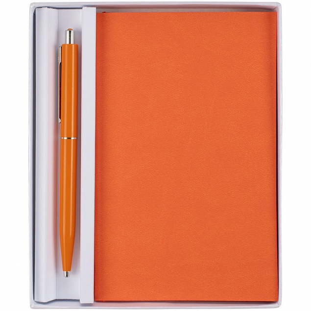 Набор Flat Mini, оранжевый с логотипом в Нефтекамске заказать по выгодной цене в кибермаркете AvroraStore