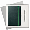 Подарочный набор Portland Btobook, зеленый (ежедневник, ручка) с логотипом в Нефтекамске заказать по выгодной цене в кибермаркете AvroraStore