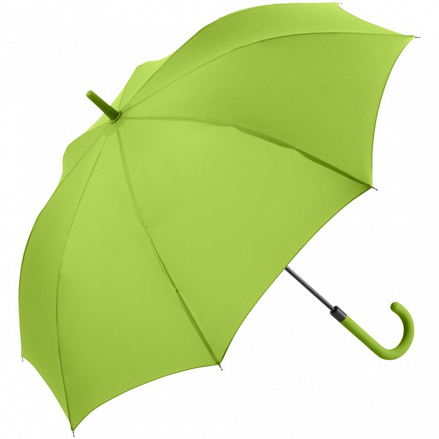 Зонт-трость Fashion, зеленое яблоко с логотипом в Нефтекамске заказать по выгодной цене в кибермаркете AvroraStore