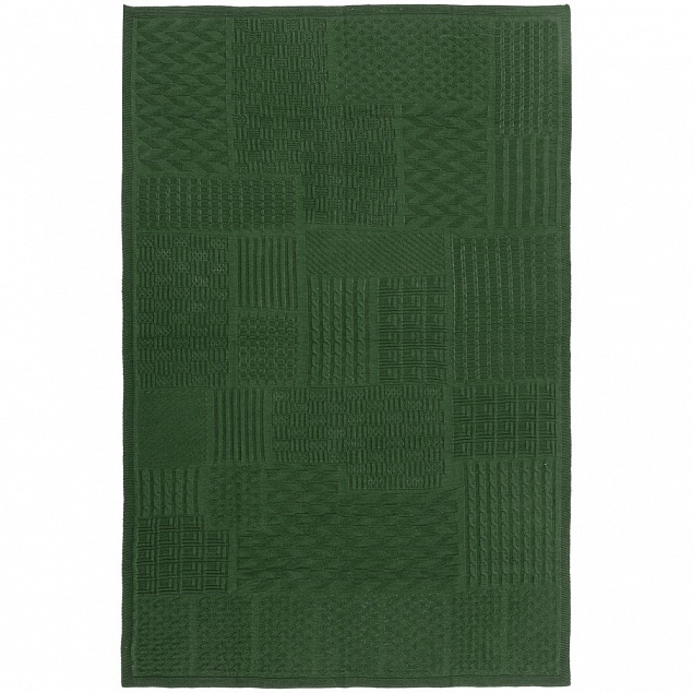 Плед Snippet, темно-зеленый с логотипом в Нефтекамске заказать по выгодной цене в кибермаркете AvroraStore