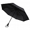 Складной зонт Hogg Trek, черный с логотипом в Нефтекамске заказать по выгодной цене в кибермаркете AvroraStore