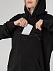 Худи унисекс с карманом на груди Chest Pocket, черное с логотипом в Нефтекамске заказать по выгодной цене в кибермаркете AvroraStore