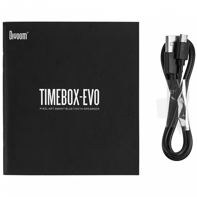Беспроводная колонка с пиксельным дисплеем Timebox-Evo с логотипом в Нефтекамске заказать по выгодной цене в кибермаркете AvroraStore