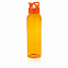 Герметичная бутылка для воды из AS-пластика, оранжевая с логотипом в Нефтекамске заказать по выгодной цене в кибермаркете AvroraStore