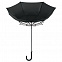 Зонт-трость Wind, черный с логотипом в Нефтекамске заказать по выгодной цене в кибермаркете AvroraStore