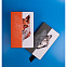Бизнес-блокнот UNI, A5, бело-оранжевый, мягкая обложка, в линейку, черное ляссе с логотипом в Нефтекамске заказать по выгодной цене в кибермаркете AvroraStore