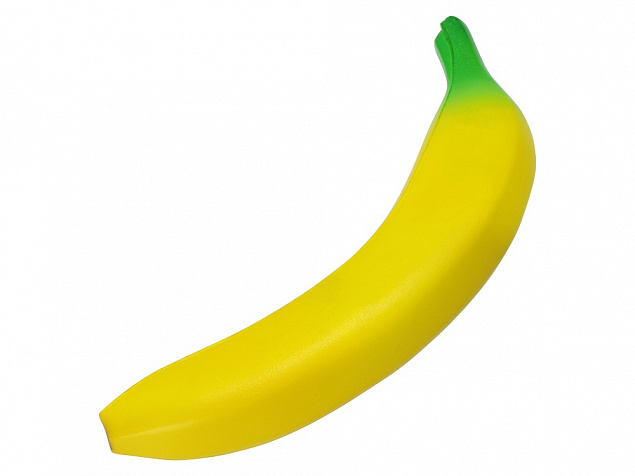 Антистресс Банан, желтый с логотипом в Нефтекамске заказать по выгодной цене в кибермаркете AvroraStore