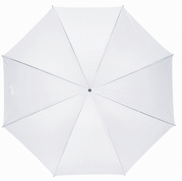 Зонт-трость RAINDROPS, белый с логотипом в Нефтекамске заказать по выгодной цене в кибермаркете AvroraStore