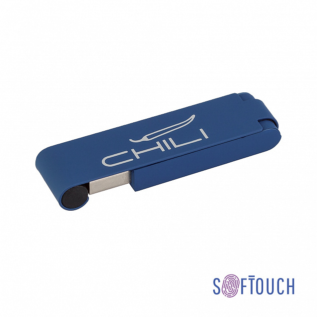 Флеш-карта "Case", объем памяти 16GB, покрытие soft touch с логотипом в Нефтекамске заказать по выгодной цене в кибермаркете AvroraStore