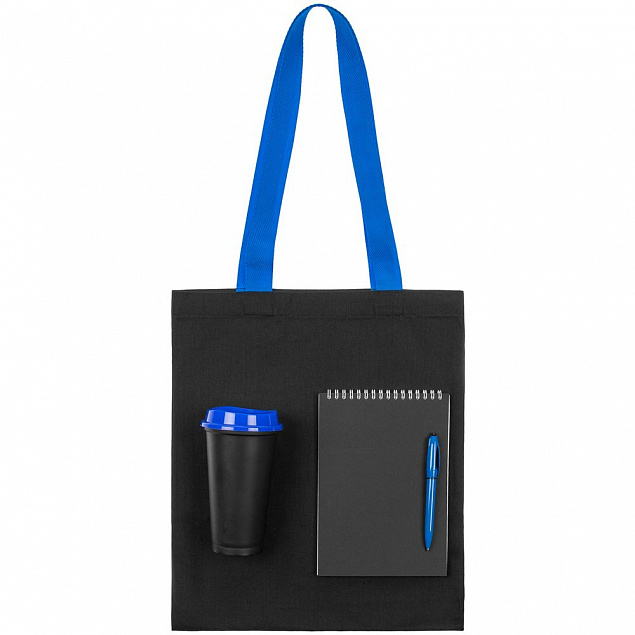 Набор Take Part, черный с синим с логотипом в Нефтекамске заказать по выгодной цене в кибермаркете AvroraStore