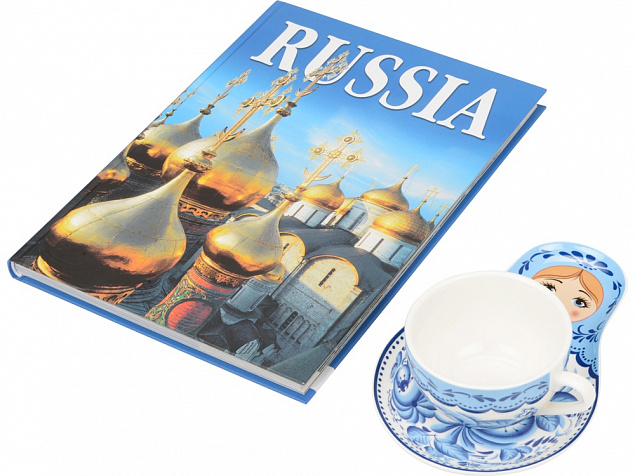 Набор Моя Россия, гжель с логотипом в Нефтекамске заказать по выгодной цене в кибермаркете AvroraStore
