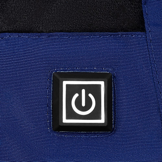 Куртка с подогревом Thermalli Pila, синяя с логотипом в Нефтекамске заказать по выгодной цене в кибермаркете AvroraStore