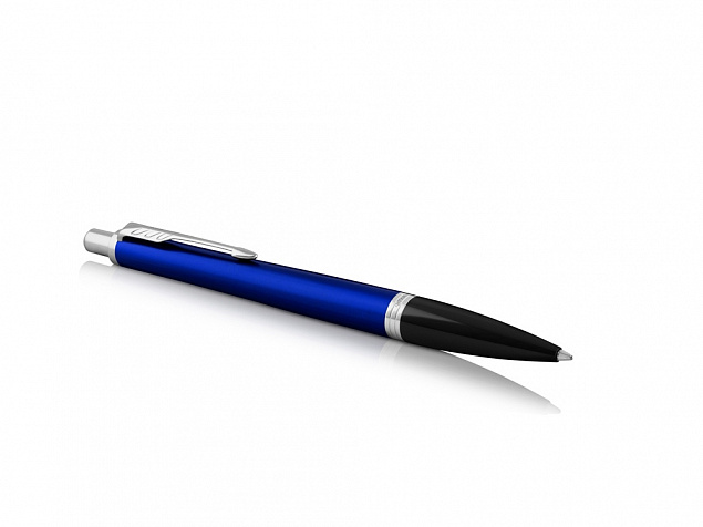 Ручка шариковая Parker Urban Core Nighsky Blue CT, синий/серебристый с логотипом в Нефтекамске заказать по выгодной цене в кибермаркете AvroraStore