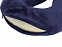 Подушка Basic из микрофибры с эффектом памяти U-shape, синий с логотипом в Нефтекамске заказать по выгодной цене в кибермаркете AvroraStore