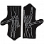 Варежки Sacred Bones, черные с логотипом в Нефтекамске заказать по выгодной цене в кибермаркете AvroraStore
