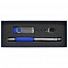 Коробка Notes с ложементом для ручки и флешки, синяя с логотипом в Нефтекамске заказать по выгодной цене в кибермаркете AvroraStore