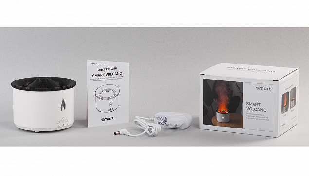 Увлажнитель воздуха "Smart Volcano"с пультом ДУ,  функцией ароматерапии и интерьерной подсветкой с логотипом в Нефтекамске заказать по выгодной цене в кибермаркете AvroraStore