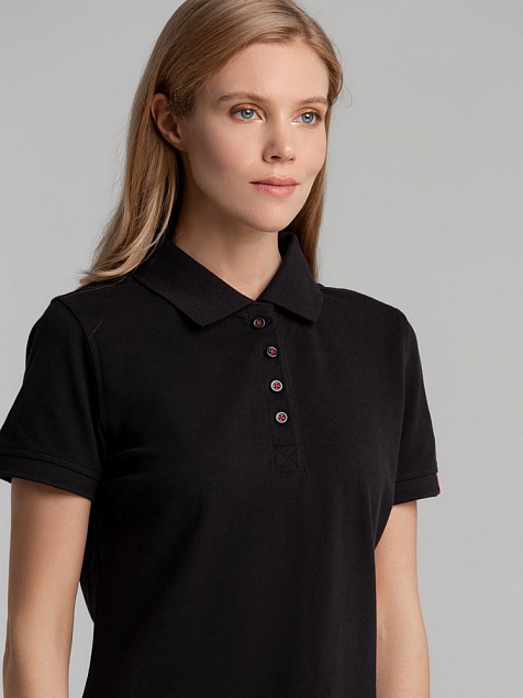 Рубашка поло женская AVON LADIES, темно-синяя с логотипом в Нефтекамске заказать по выгодной цене в кибермаркете AvroraStore