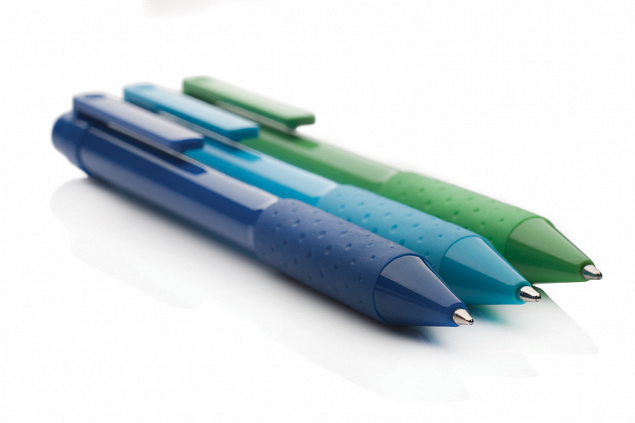 Ручка X2, зеленый с логотипом в Нефтекамске заказать по выгодной цене в кибермаркете AvroraStore