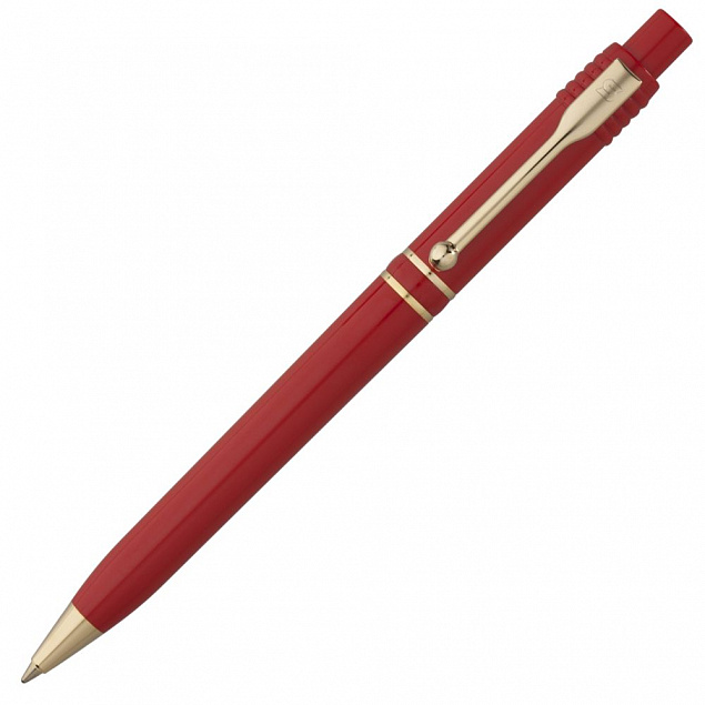 Ручка шариковая Raja Gold, красная с логотипом в Нефтекамске заказать по выгодной цене в кибермаркете AvroraStore