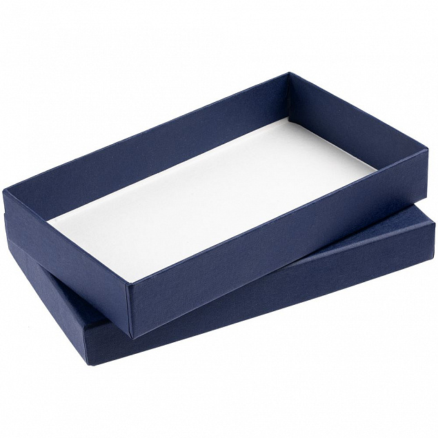 Коробка Slender, малая, синяя с логотипом в Нефтекамске заказать по выгодной цене в кибермаркете AvroraStore