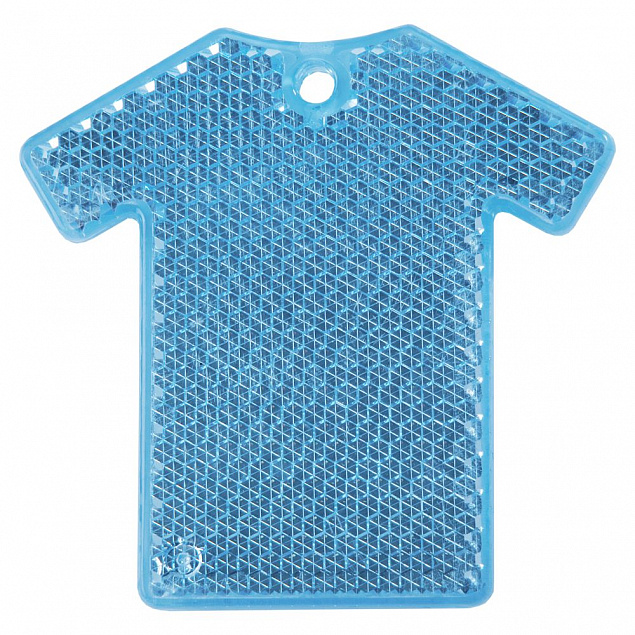 Светоотражатель «Футболка», синий с логотипом в Нефтекамске заказать по выгодной цене в кибермаркете AvroraStore