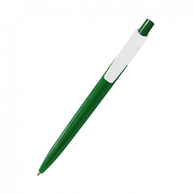 Ручка пластиковая Bremen, зеленая с логотипом в Нефтекамске заказать по выгодной цене в кибермаркете AvroraStore
