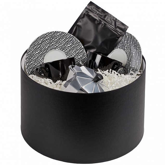 Коробка Hatte, черная с логотипом в Нефтекамске заказать по выгодной цене в кибермаркете AvroraStore