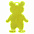 Пешеходный светоотражатель «Мишка», неон-желтый с логотипом в Нефтекамске заказать по выгодной цене в кибермаркете AvroraStore