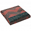 Плед Zig Zag, красный с коричневым с логотипом в Нефтекамске заказать по выгодной цене в кибермаркете AvroraStore