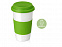 Кружка с силиконовой крышкой и манжетой  Нью-Йорк 300мл, зеленый с логотипом в Нефтекамске заказать по выгодной цене в кибермаркете AvroraStore