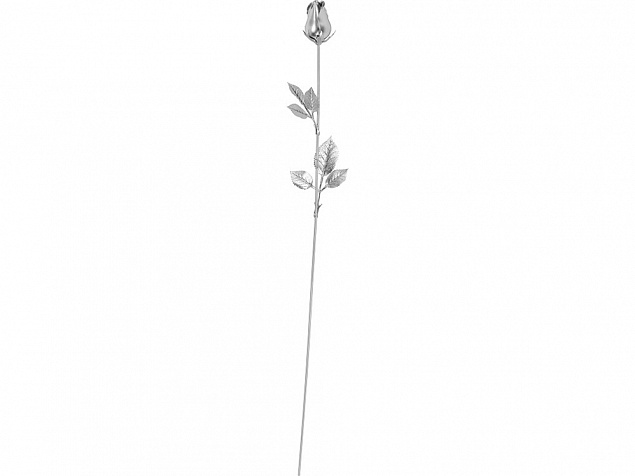 Роза с серебряным бутоном с логотипом в Нефтекамске заказать по выгодной цене в кибермаркете AvroraStore