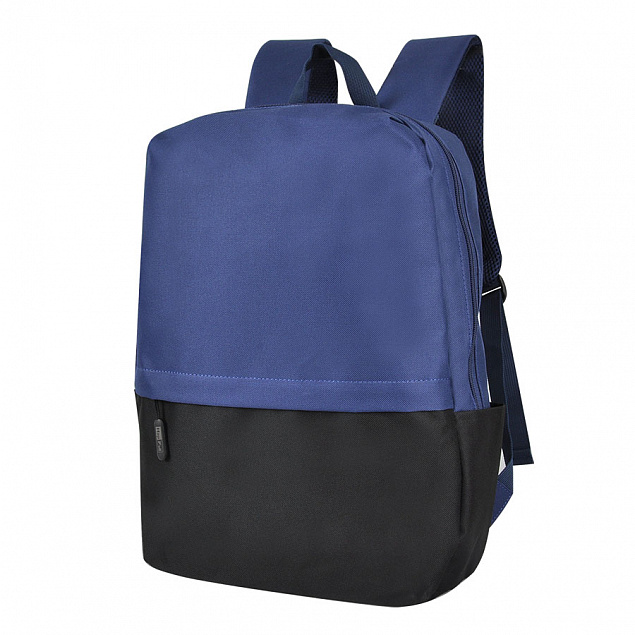 Рюкзак Eclat, т.синий/чёрный, 43 x 31 x 10 см, 100% полиэстер 600D с логотипом в Нефтекамске заказать по выгодной цене в кибермаркете AvroraStore