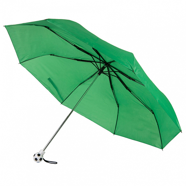 Зонт складной FOOTBALL, механический с логотипом в Нефтекамске заказать по выгодной цене в кибермаркете AvroraStore