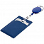Ретрактор Access New с карабином, синий с логотипом в Нефтекамске заказать по выгодной цене в кибермаркете AvroraStore