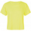 Футболка женская MAEVA, желтый неон с логотипом в Нефтекамске заказать по выгодной цене в кибермаркете AvroraStore