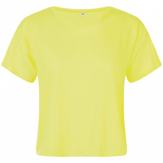 Футболка женская MAEVA, желтый неон с логотипом в Нефтекамске заказать по выгодной цене в кибермаркете AvroraStore
