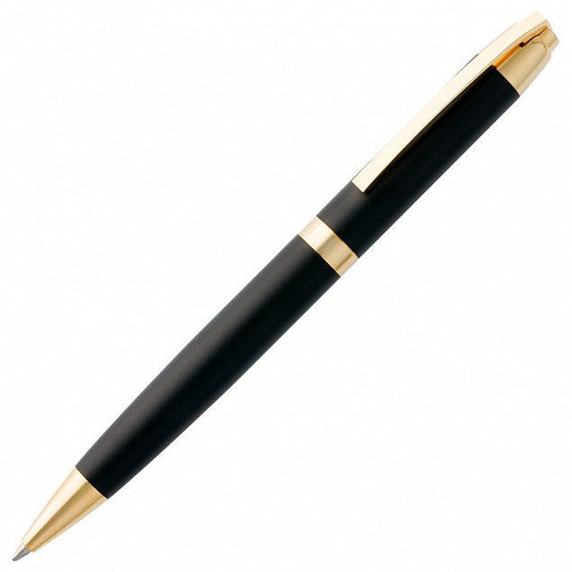 Ручка шариковая Razzo Gold, черная с логотипом в Нефтекамске заказать по выгодной цене в кибермаркете AvroraStore