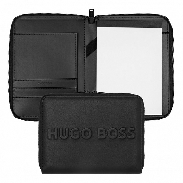 Папка Label Black Hugo Boss, формат A5 с логотипом в Нефтекамске заказать по выгодной цене в кибермаркете AvroraStore