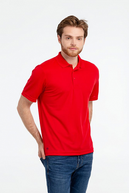 Рубашка поло мужская Eclipse H2X-Dry, синяя с логотипом в Нефтекамске заказать по выгодной цене в кибермаркете AvroraStore