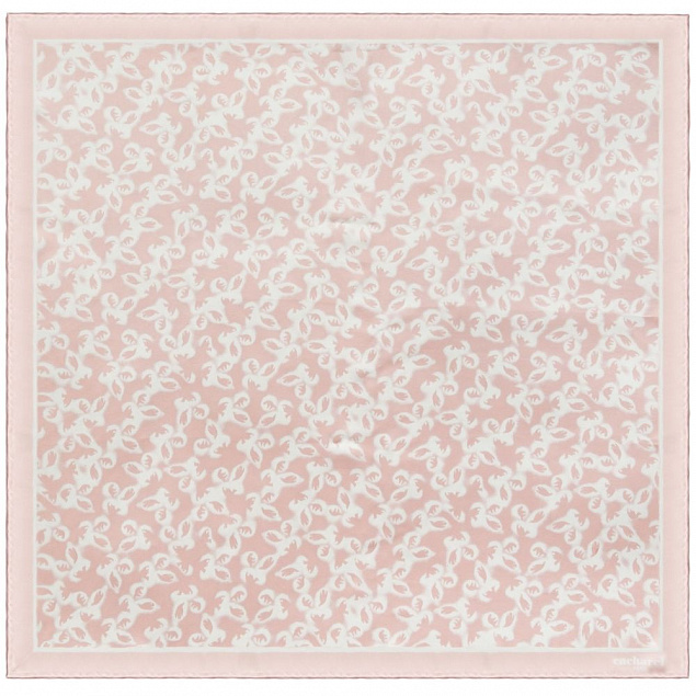 Платок Hirondelle Silk, розовый с логотипом в Нефтекамске заказать по выгодной цене в кибермаркете AvroraStore
