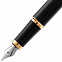 Ручка перьевая Parker IM Black GT с логотипом в Нефтекамске заказать по выгодной цене в кибермаркете AvroraStore