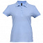 Рубашка поло женская PASSION 170, голубая с логотипом в Нефтекамске заказать по выгодной цене в кибермаркете AvroraStore