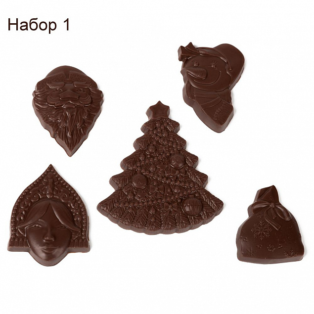 Набор фигурного шоколада Choco New Year на заказ с логотипом в Нефтекамске заказать по выгодной цене в кибермаркете AvroraStore