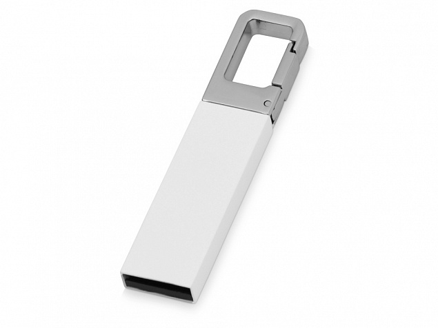 USB-флешка на 16 Гб Hook с карабином с логотипом в Нефтекамске заказать по выгодной цене в кибермаркете AvroraStore